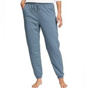Eddie Bauer Chambray Blue Cabin Fleece Jogger Sweatpants Size S